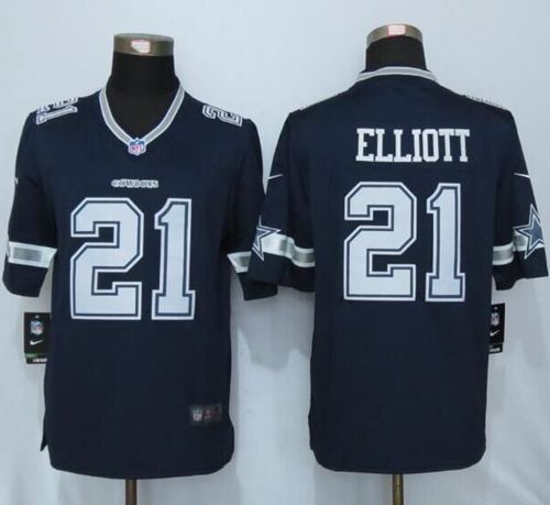 Nike Cowboys #21 Ezekiel Elliott Navy Blue Team Color Men's Stitched NFL Limited Jersey Nike Cowboys #21 Ezekiel Elliott Navy Blue Team Color Men's Stitched NFL Limited Jersey