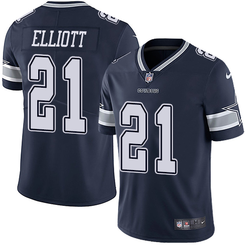 Nike Cowboys #21 Ezekiel Elliott Navy Blue Team Color Men's Stitched NFL Vapor Untouchable Limited Jersey Nike Cowboys #21 Ezekiel Elliott Navy Blue Team Color Men's Stitched NFL Vapor Untouchable Limited Jersey