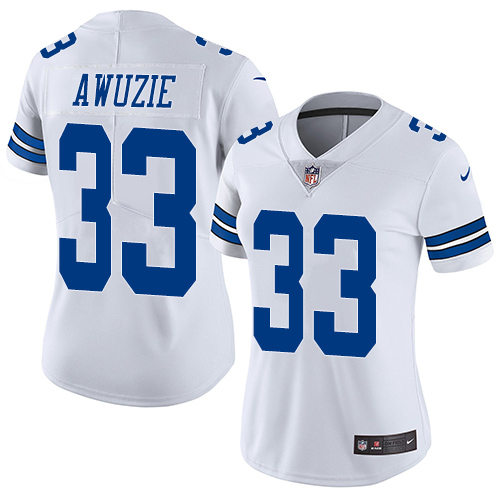 Nike Cowboys #33 Chidobe Awuzie White Women's Stitched NFL Vapor Untouchable Limited Jersey