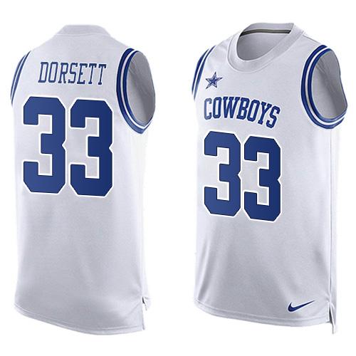 Nike Cowboys #33 Tony Dorsett White Men's Stitched NFL Limited Tank Top Jersey Nike Cowboys #33 Tony Dorsett White Men's Stitched NFL Limited Tank Top Jersey