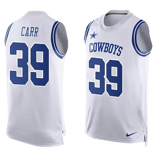 Nike Cowboys #39 Brandon Carr White Men's Stitched NFL Limited Tank Top Jersey Nike Cowboys #39 Brandon Carr White Men's Stitched NFL Limited Tank Top Jersey