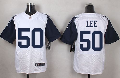 Nike Cowboys #50 Sean Lee White Men's Stitched NFL Elite Rush Jersey Nike Cowboys #50 Sean Lee White Men's Stitched NFL Elite Rush Jersey