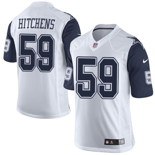 Nike Cowboys #59 Anthony Hitchens White Men's Stitched NFL Limited Rush Jersey Nike Cowboys #59 Anthony Hitchens White Men's Stitched NFL Limited Rush Jersey