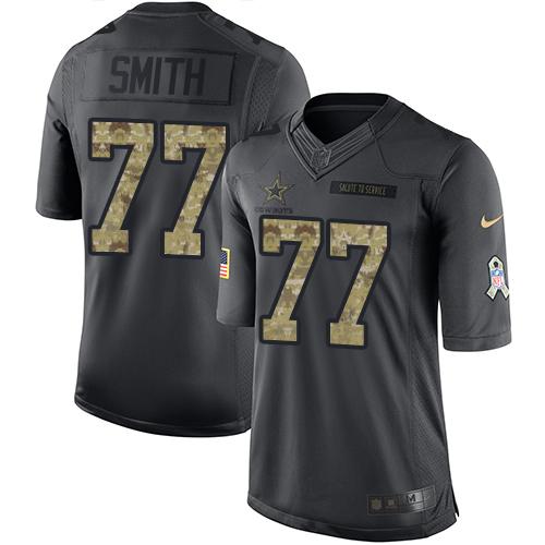 Nike Cowboys #77 Tyron Smith Black Men's Stitched NFL Limited 2016 Salute To Service Jersey Nike Cowboys #77 Tyron Smith Black Men's Stitched NFL Limited 2016 Salute To Service Jersey