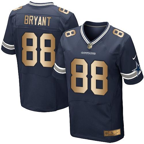 Nike Cowboys #88 Dez Bryant Navy Blue Team Color Men's Stitched NFL Elite Gold Jersey Nike Cowboys #88 Dez Bryant Navy Blue Team Color Men's Stitched NFL Elite Gold Jersey