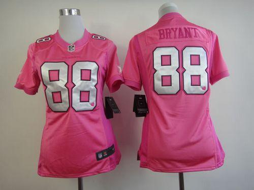 Nike Cowboys #88 Dez Bryant Pink Women's Be Luv'd Stitched NFL New Elite Jersey