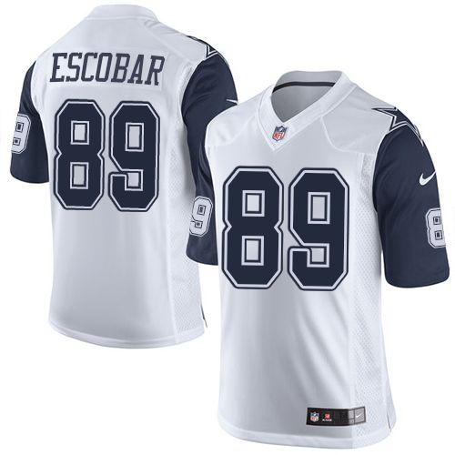 Nike Cowboys #89 Gavin Escobar White Men's Stitched NFL Limited Rush Jersey Nike Cowboys #89 Gavin Escobar White Men's Stitched NFL Limited Rush Jersey