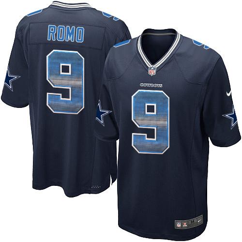 Nike Cowboys #9 Tony Romo Navy Blue Team Color Men's Stitched NFL Limited Strobe Jersey Nike Cowboys #9 Tony Romo Navy Blue Team Color Men's Stitched NFL Limited Strobe Jersey