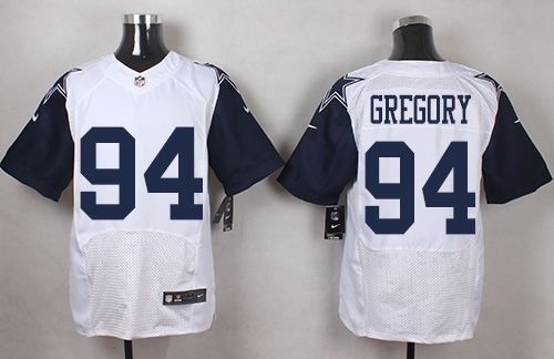 Nike Cowboys #94 Randy Gregory White Men's Stitched NFL Elite Rush jerseys Nike Cowboys #94 Randy Gregory White Men's Stitched NFL Elite Rush jerseys