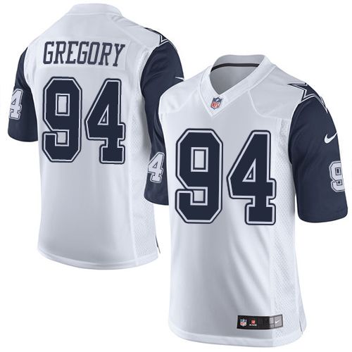 Nike Cowboys #94 Randy Gregory White Men's Stitched NFL Limited Rush Jersey Nike Cowboys #94 Randy Gregory White Men's Stitched NFL Limited Rush Jersey