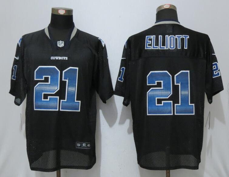 Nike Cowboys 21 Ezekiel Elliott Black Pro Line Fashion Strobe Elite Jersey Nike Cowboys 21 Ezekiel Elliott Black Pro Line Fashion Strobe Elite Jersey