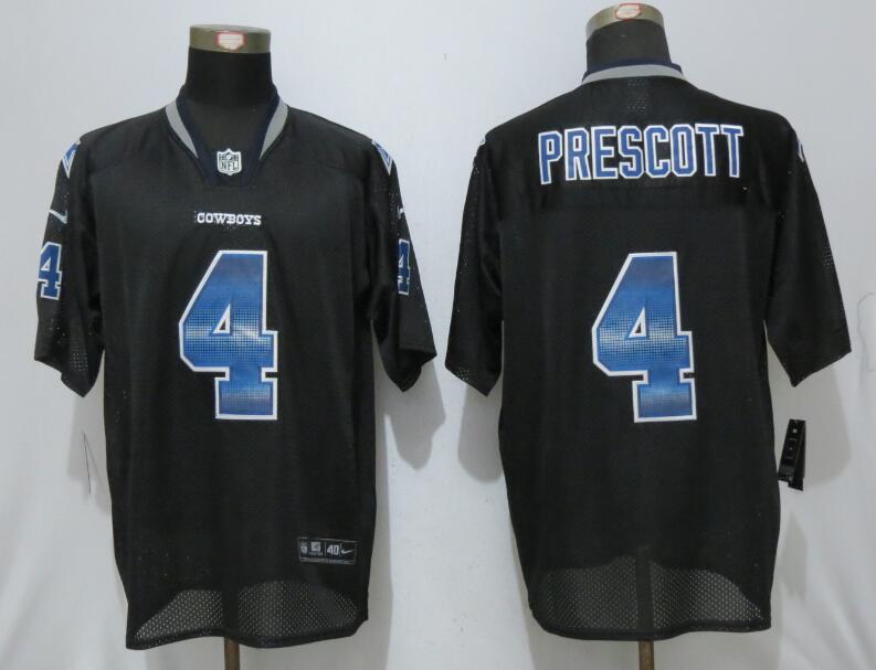 Nike Cowboys 4 Dak Prescott Black Pro Line Fashion Strobe Elite Jersey Nike Cowboys 4 Dak Prescott Black Pro Line Fashion Strobe Elite Jersey
