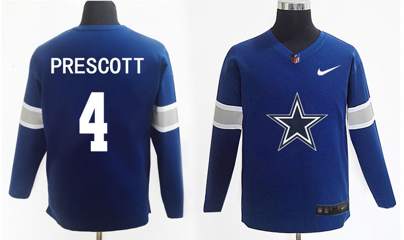 Nike Cowboys 4 Dak Prescott Navy Knit Sweater Nike Cowboys 4 Dak Prescott Navy Knit Sweater