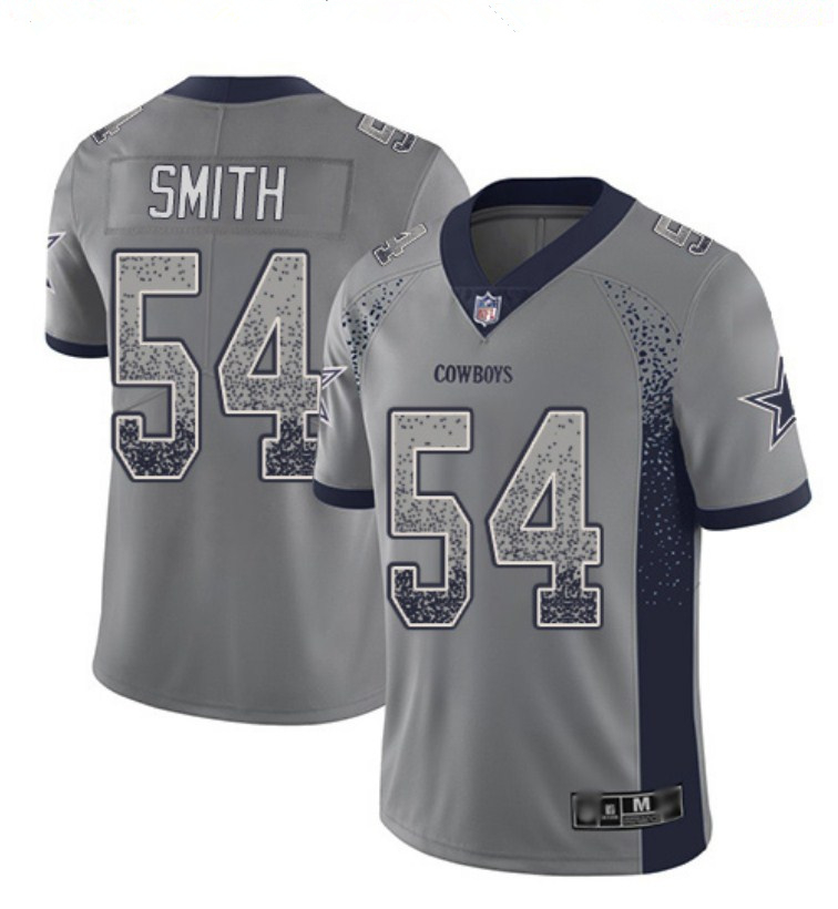 Nike Cowboys 54 Jaylon Smith Gray Drift Fashion Limited Jersey