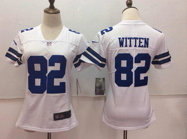 Nike Cowboys 82 Jason Witten White Women Vapor Untouchable Player Limited Jersey
