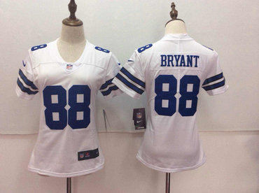 Nike Cowboys 88 Dez Bryant White Women Vapor Untouchable Player Limited Jersey