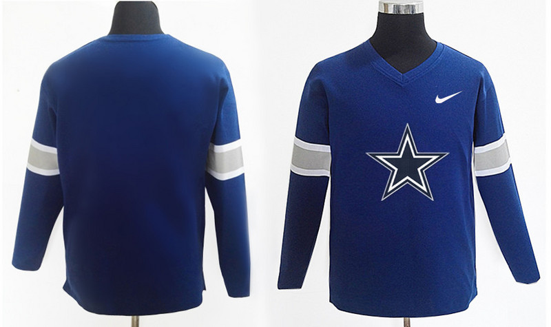 Nike Cowboys Team Logo Navy Knit Sweater Nike Cowboys Team Logo Navy Knit Sweater