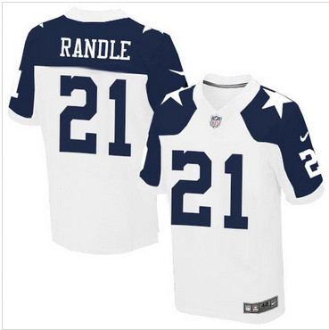Nike Dallas Cowboys #21 Joseph Randle White Thanksgiving Throwback Men's Stitched NFL Elite Jersey Nike Dallas Cowboys #21 Joseph Randle White Thanksgiving Throwback Men's Stitched NFL Elite Jersey