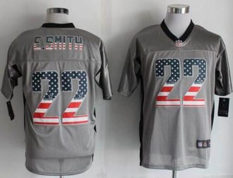 Nike Dallas Cowboys #22 Emmitt Smith Grey NFL Elite USA Flag Fashion jersey Nike Dallas Cowboys #22 Emmitt Smith Grey NFL Elite USA Flag Fashion jersey