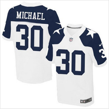 Nike Dallas Cowboys #30 Christine Michael White Thanksgiving Throwback Men's Stitched NFL Elite Jersey Nike Dallas Cowboys #30 Christine Michael White Thanksgiving Throwback Men's Stitched NFL Elite Jersey