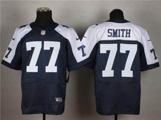 Nike Dallas Cowboys #77 Tyron Smith Navy Blue Thanksgiving Throwback NFL Elite Jersey Nike Dallas Cowboys #77 Tyron Smith Navy Blue Thanksgiving Throwback NFL Elite Jersey