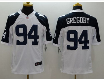 Nike Dallas Cowboys #94 Randy Gregory White Thanksgiving Throwback Men's Stitched NFL Limited Jersey Nike Dallas Cowboys #94 Randy Gregory White Thanksgiving Throwback Men's Stitched NFL Limited Jersey