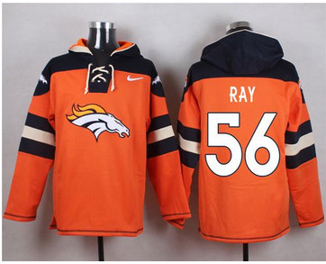 Nike Denver Broncos #56 Shane Ray Orange Player Pullover NFL Hoodie