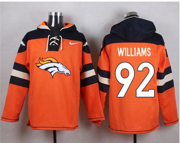 Nike Denver Broncos #92 Sylvester Williams Orange Player Pullover NFL Hoodie Nike Denver Broncos #92 Sylvester Williams Orange Player Pullover NFL Hoodie