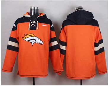 Nike Denver Broncos Blank Orange Player Pullover NFL Hoodie