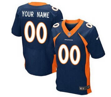 Nike Denver Broncos Customized 2013 Blue Elite Jersey