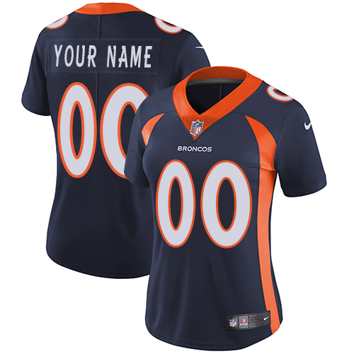 Nike Denver Broncos Elite Navy Blue Alternate Women's Jersey NFL Vapor Untouchable Customized jerseys Nike Denver Broncos Elite Navy Blue Alternate Women's Jersey NFL Vapor Untouchable Customized jerseys