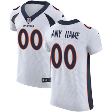 Nike Denver Broncos Elite White Road Men's Jersey NFL Customized jerseys Nike Denver Broncos Elite White Road Men's Jersey NFL Customized jerseys