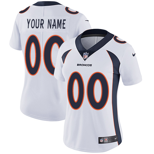 Nike Denver Broncos Elite White Road Women's Jersey NFL Vapor Untouchable Customized jerseys Nike Denver Broncos Elite White Road Women's Jersey NFL Vapor Untouchable Customized jerseys