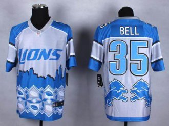Nike Detroit Lions #35 Joique Bell Blue NFL Elite Noble Fashion Jersey Nike Detroit Lions #35 Joique Bell Blue NFL Elite Noble Fashion Jersey