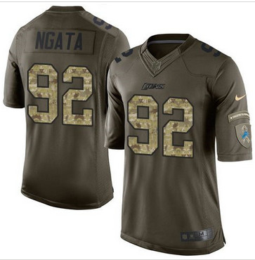 Nike Detroit Lions #92 Haloti Ngata Green Men's Stitched NFL Limited Salute To Service Jersey Nike Detroit Lions #92 Haloti Ngata Green Men's Stitched NFL Limited Salute To Service Jersey