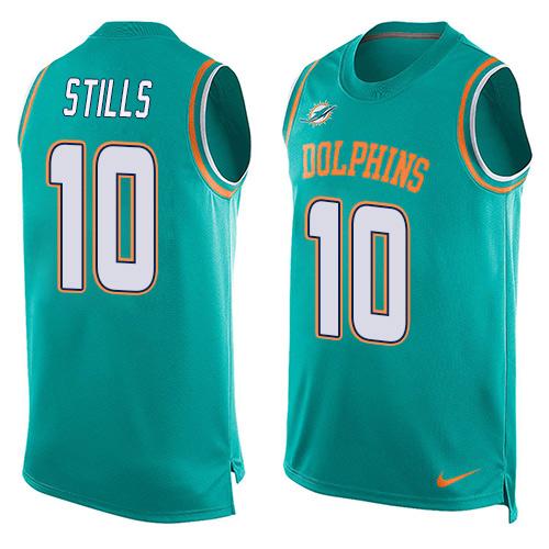 Nike Dolphins #10 Kenny Stills Aqua Green Team Color Men's Stitched NFL Limited Tank Top Jersey Nike Dolphins #10 Kenny Stills Aqua Green Team Color Men's Stitched NFL Limited Tank Top Jersey