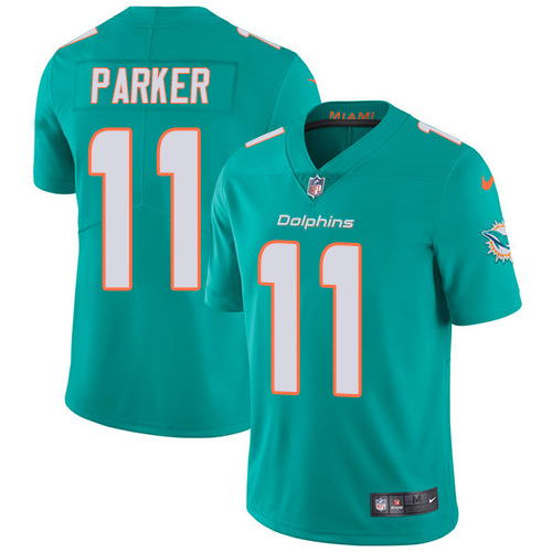 Nike Dolphins #11 DeVante Parker Aqua Green Team Color Youth Stitched NFL Vapor Untouchable Limited Jersey Nike Dolphins #11 DeVante Parker Aqua Green Team Color Youth Stitched NFL Vapor Untouchable Limited Jersey
