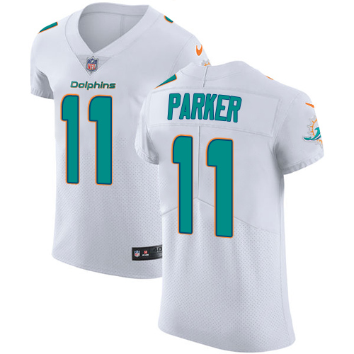 Nike Dolphins #11 DeVante Parker White Men's Stitched NFL Vapor Untouchable Elite Jersey Nike Dolphins #11 DeVante Parker White Men's Stitched NFL Vapor Untouchable Elite Jersey