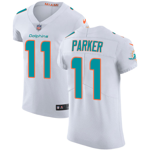 Nike Dolphins #11 DeVante Parker White Men's Stitched NFL Vapor Untouchable Elite Jersey Nike Dolphins #11 DeVante Parker White Men's Stitched NFL Vapor Untouchable Elite Jersey