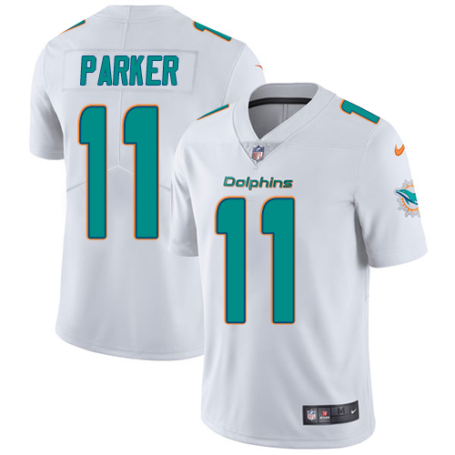 Nike Dolphins #11 DeVante Parker White Men's Stitched NFL Vapor Untouchable Limited Jersey Nike Dolphins #11 DeVante Parker White Men's Stitched NFL Vapor Untouchable Limited Jersey