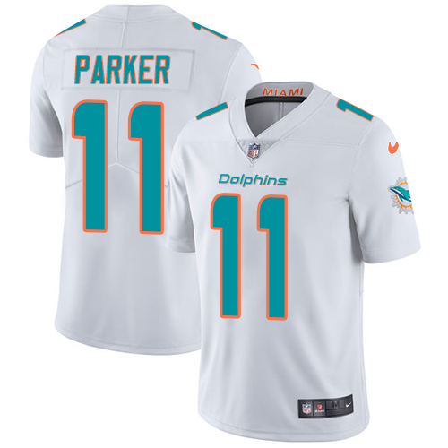 Nike Dolphins #11 DeVante Parker White Men's Stitched NFL Vapor Untouchable Limited Jersey Nike Dolphins #11 DeVante Parker White Men's Stitched NFL Vapor Untouchable Limited Jersey