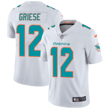 Nike Dolphins #12 Bob Griese White Men's Stitched NFL Vapor Untouchable Limited Jersey Nike Dolphins #12 Bob Griese White Men's Stitched NFL Vapor Untouchable Limited Jersey