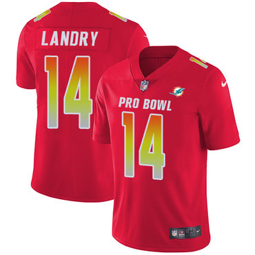 Nike Dolphins #14 Jarvis Landry Red Men's Stitched NFL Limited AFC 2018 Pro Bowl Jersey Nike Dolphins #14 Jarvis Landry Red Men's Stitched NFL Limited AFC 2018 Pro Bowl Jersey