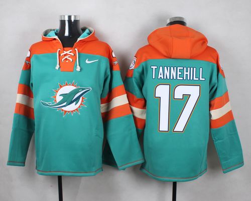Nike Dolphins #17 Ryan Tannehill Aqua Green Player Pullover NFL Hoodie Nike Dolphins #17 Ryan Tannehill Aqua Green Player Pullover NFL Hoodie