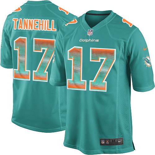 Nike Dolphins #17 Ryan Tannehill Aqua Green Team Color Men's Stitched NFL Limited Strobe Jersey Nike Dolphins #17 Ryan Tannehill Aqua Green Team Color Men's Stitched NFL Limited Strobe Jersey