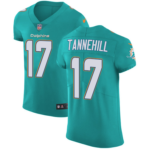 Nike Dolphins #17 Ryan Tannehill Aqua Green Team Color Men's Stitched NFL Vapor Untouchable Elite Jersey
