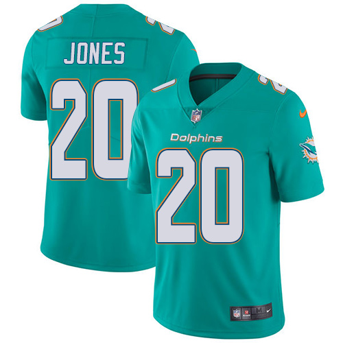 Nike Dolphins #20 Reshad Jones Aqua Green Team Color Youth Stitched NFL Vapor Untouchable Limited Jersey