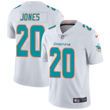 Nike Dolphins #20 Reshad Jones White Men's Stitched NFL Vapor Untouchable Limited Jersey Nike Dolphins #20 Reshad Jones White Men's Stitched NFL Vapor Untouchable Limited Jersey