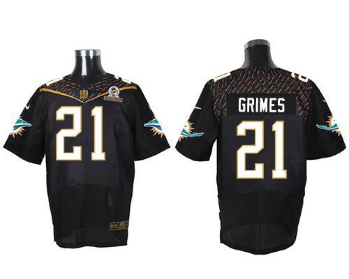 Nike Dolphins #21 Brent Grimes Black 2016 Pro Bowl Men's Stitched NFL Elite Jersey Nike Dolphins #21 Brent Grimes Black 2016 Pro Bowl Men's Stitched NFL Elite Jersey