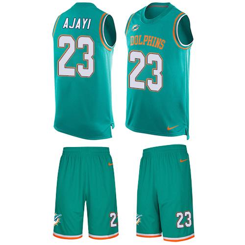 Nike Dolphins #23 Jay Ajayi Aqua Green Team Color Men's Stitched NFL Limited Tank Top Suit Jersey Nike Dolphins #23 Jay Ajayi Aqua Green Team Color Men's Stitched NFL Limited Tank Top Suit Jersey